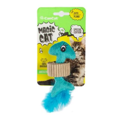 Ojito Plush Con Plumas Can Cat