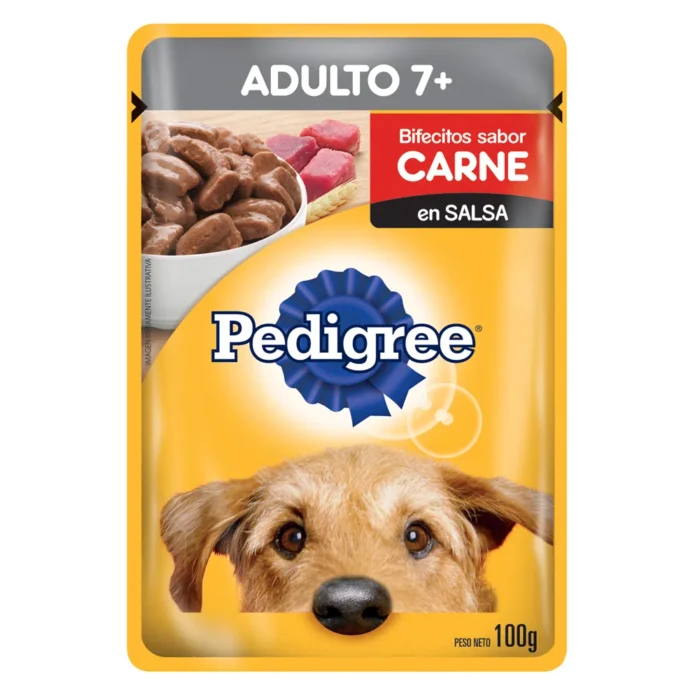Alimento Pedigree Pouch sabor carne para perro Senior 7+