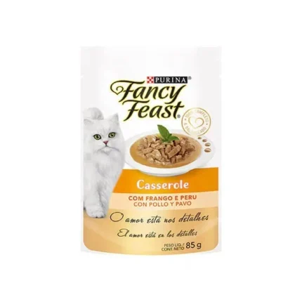 Alimento Fancy feast pouch casserole pollo pavo