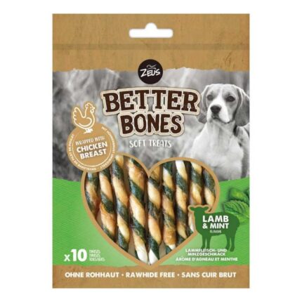 BETTER BONES – PALITOS DE CORDERO CON PELLO/MENTA 10 U.