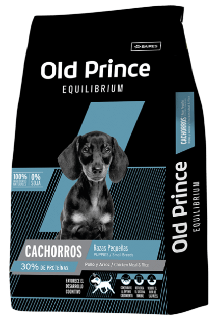Alimento Old Prince equilibrium para perro cachorro raza pequeña