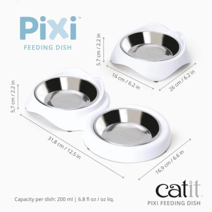 Catit Comedero Doble Acero Inoxidable.