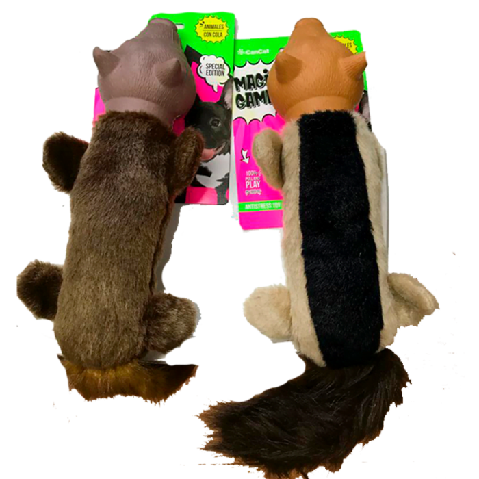 Peluche Cabeza TPR y Cola Can Cat