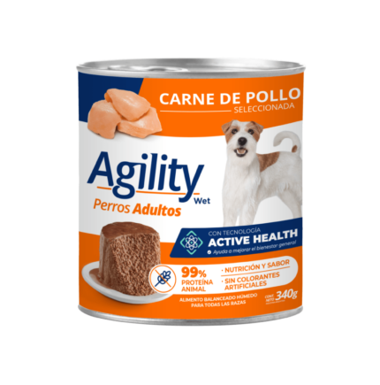 Alimento Agility para perro en lata adulto sabor pollo