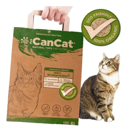 Piedras Sanitarias Tofu Neutras 6 Lts Can Cat