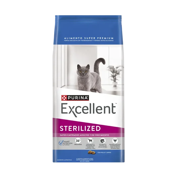 Alimento Excellent de pollo y arroz para gato castrado