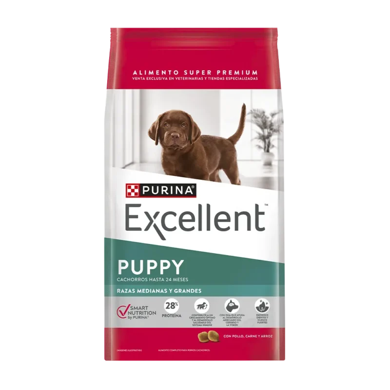 Alimento Excellent para perro cachorro raza mediana y grande
