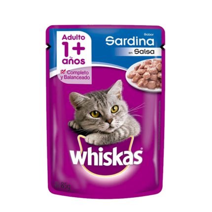 Alimento Whiskas para gato pouch Sardina