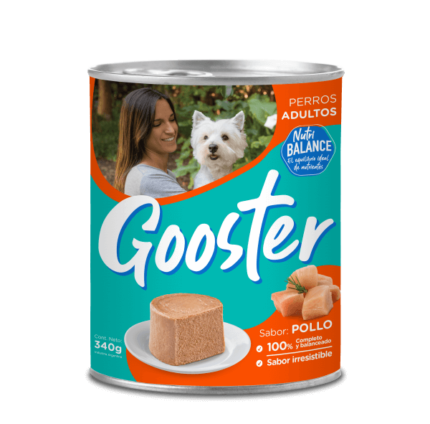 Alimento Gooster para perro en lata adulto sabor pollo