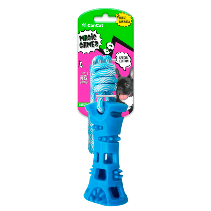 Hueso con soga TPR Can Cat Hueso con soga TPR Can Cat