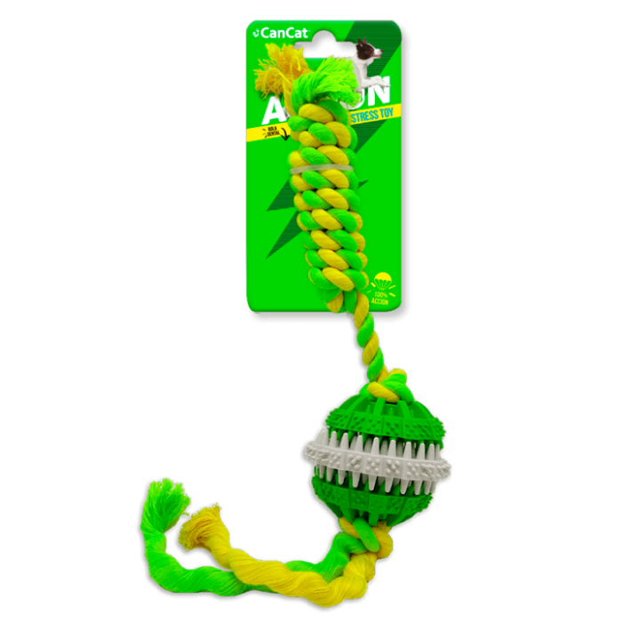 Pelota con soga de Algodon Can Cat