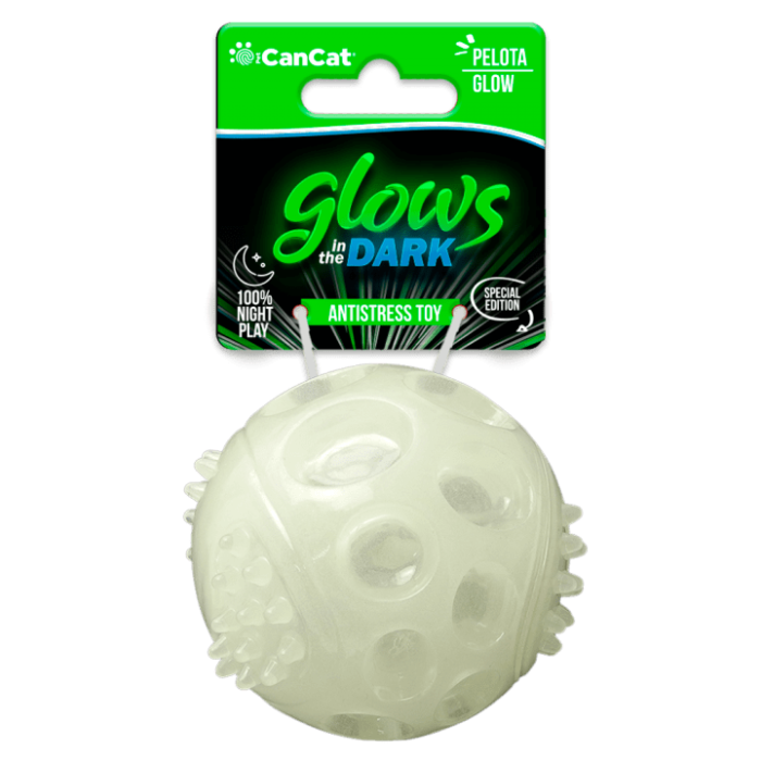 Pelota Glow in the Dark Can Cat