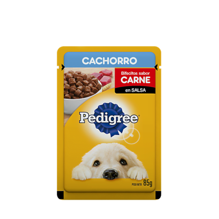 Alimento Pedigree Pouch sabor Carne para perro Cachorro