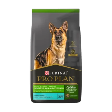Alimento Pro plan  sensitive skin and stomach para perro de raza mediana y grande