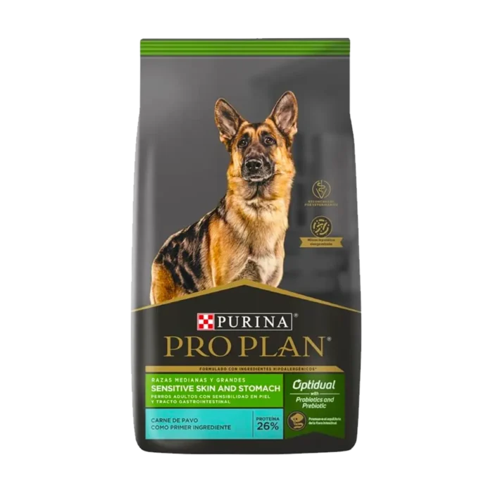 Alimento Pro plan sensitive skin and stomach para perro de raza mediana y grande Alimento Pro plan sensitive skin and stomach para perro de raza mediana y grande