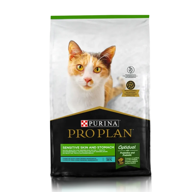 Alimento Pro plan sensitive skin and stomach para gato adulto