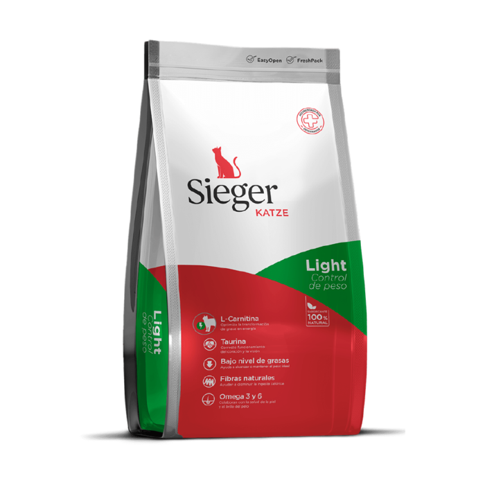 Alimento Sieger katze light para gato