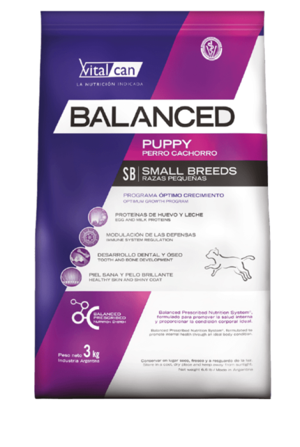 Alimento Balanced para perro cachorro raza pequeña