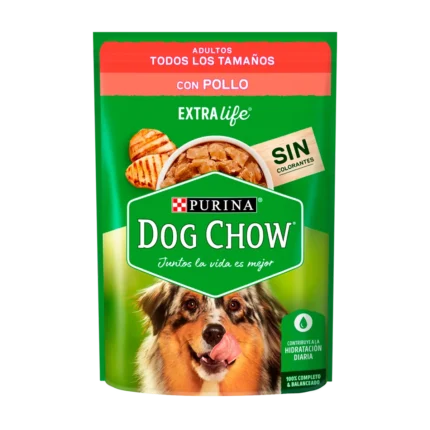 Alimento Dog chow pouch para perro adulto sabor pollo