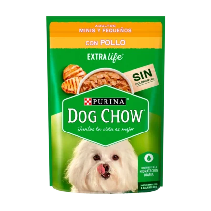 Alimento Dog chow pouch para perro adulto raza pequeña sabor pollo