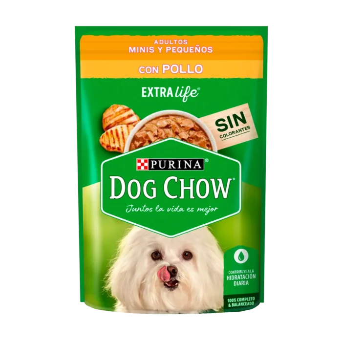 Alimento Dog chow pouch para perro adulto raza pequeña sabor pollo
