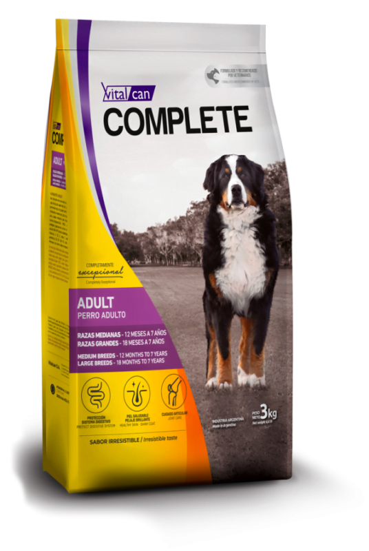 Alimento Complete para perro adulto raza mediana y grande