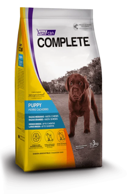 Alimento Complete para perro cachorro raza mediana y grande