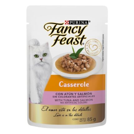 Alimento Fancy feast pouch casserole atun salmon