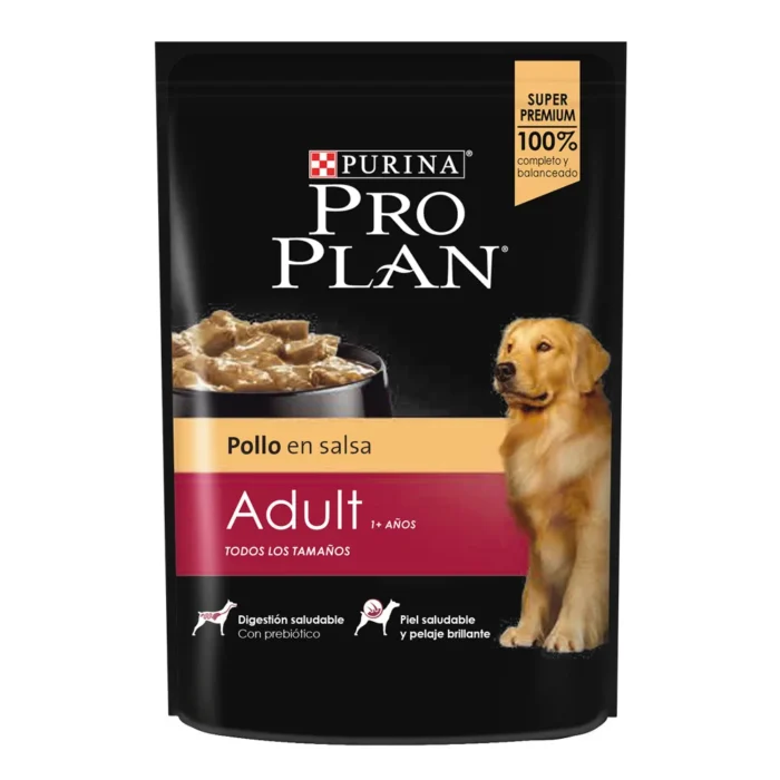 Alimento Pro plan  pouch para perro adulto pollo