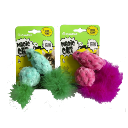 Raton Con Pluma Can Cat