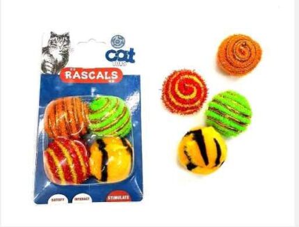 PACK 4 PELOTITAS GATO