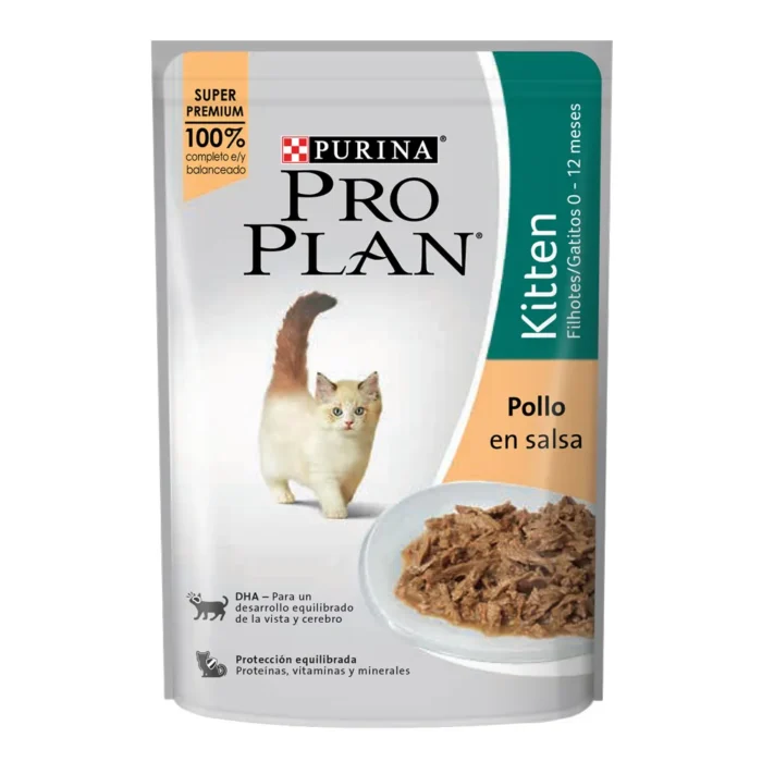 Alimento Pro plan pouch kitten pollo