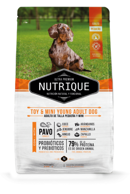 Alimento Nutrique para perro toy y mini young adult dog