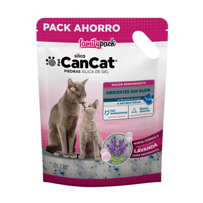 Piedras Sanitarias Silicas Pack Familiar Lavanda 7.6 lts
