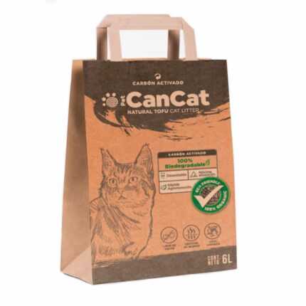 Piedras Sanitarias Tofu Carbon Activado 6L Can Cat