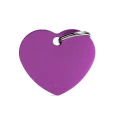 MEDALLA CORAZON PURPURA