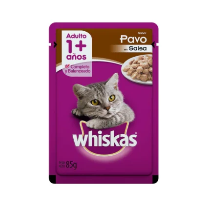 Alimento Whiskas para gato pouch pavo