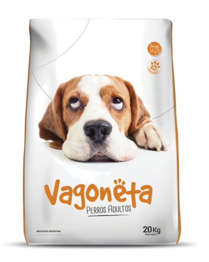 Alimento Vagoneta carne y cereales para perro adulto