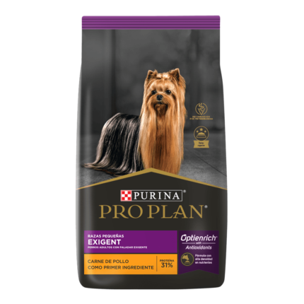 Alimento Pro plan para perro exigent razas pequeñas