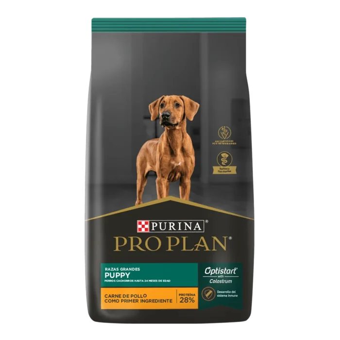 Alimento Pro plan para perro cachorro raza grande