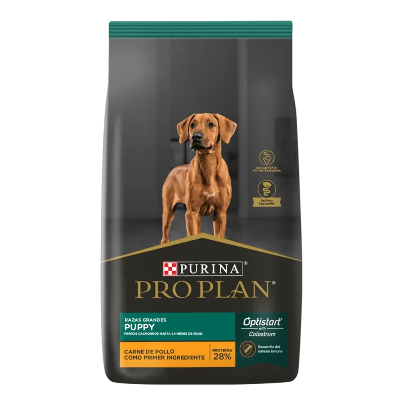 Alimento Pro plan para perro cachorro raza grande