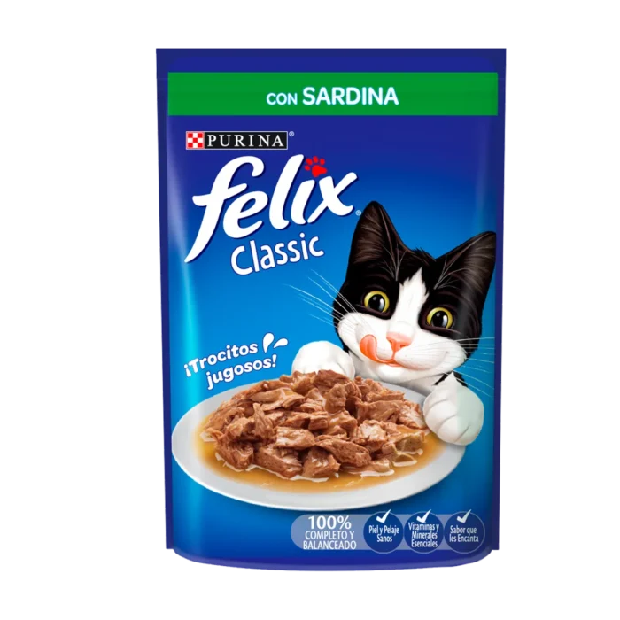 Alimento Felix classic pouch con sardina Alimento Felix classic pouch con sardina