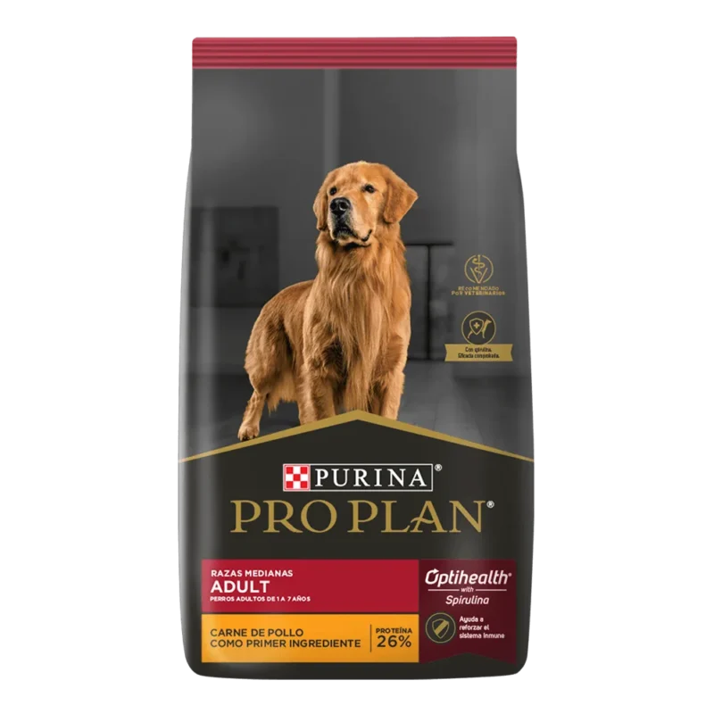 Alimento Pro plan para perro adulto raza mediana