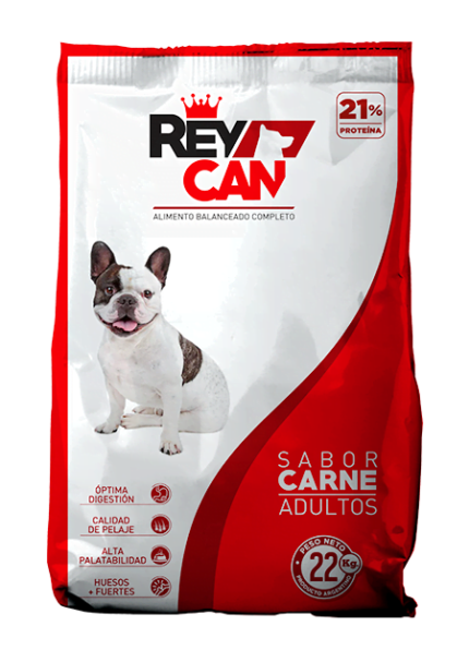 Alimento Rey Can para perro adulto sabor carne