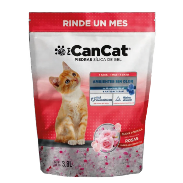 Piedras Sanitarias silica de gel Rosas 3.8 lts