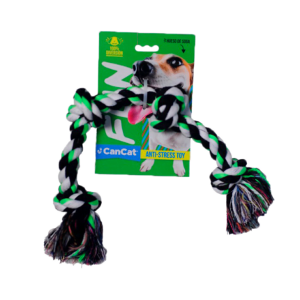 Soga de Tela con 2 Nudos Can Cat