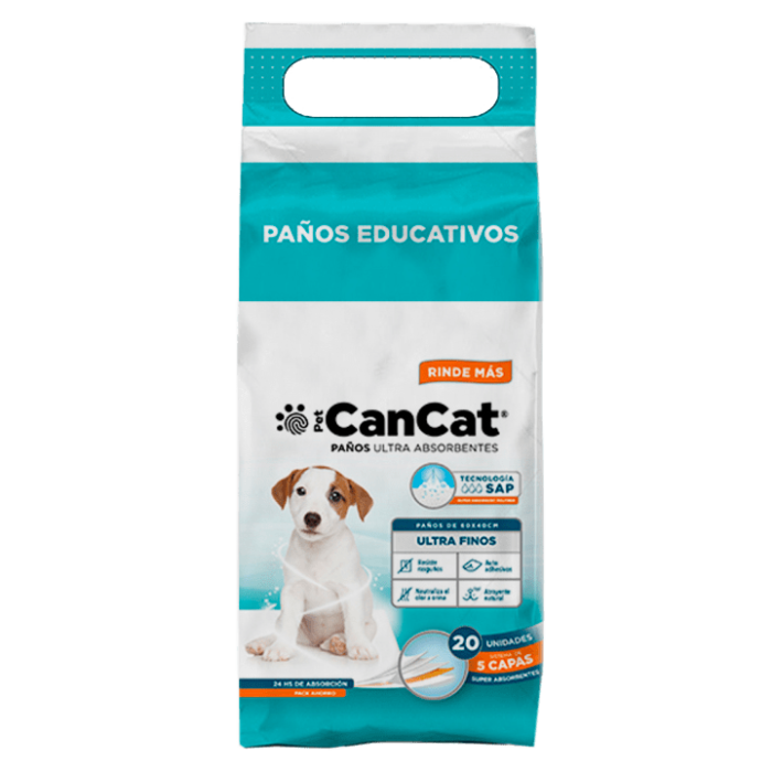 Paños Educativos por 20 unidades Can Cat