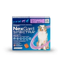 Comprimido antiparasitario interno y externo Nexgard Spectra de 15-30kg