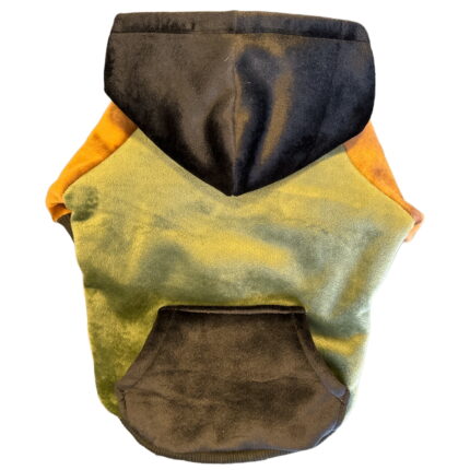 Buzo Kiki plush verde con piel