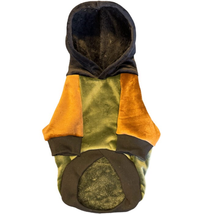 Buzo Kiki plush verde con piel